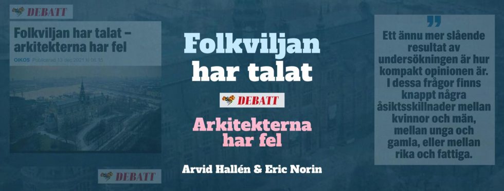  Arkitektkåren kör över folkviljan