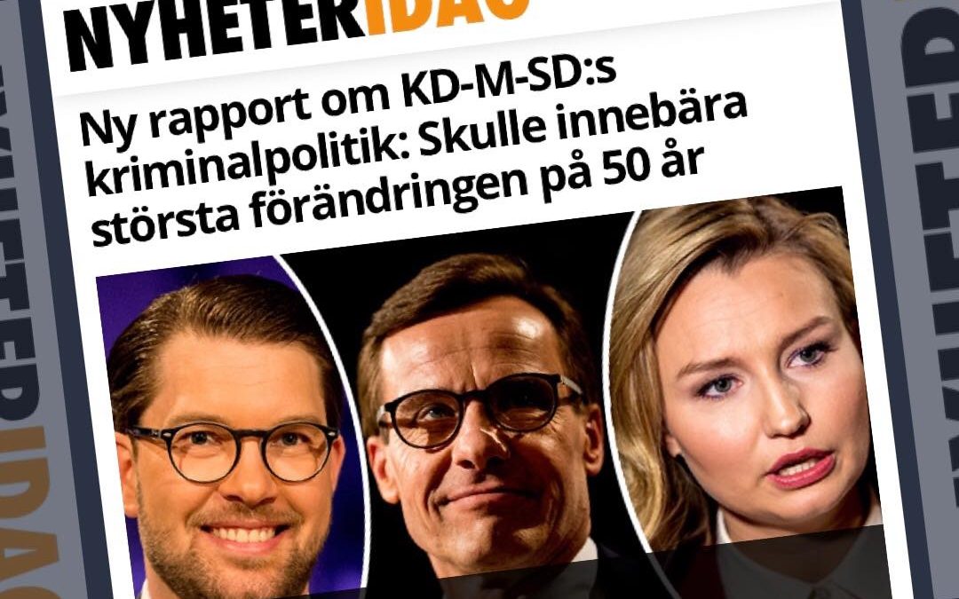   INTERVJU: Ny rapport om KD-M-SD:s kriminalpolitik